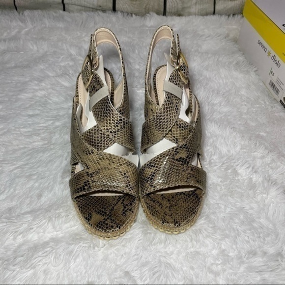 SEVEN DIALS Snake Embossed Somerset Espadrille 8.5 - Picture 6 of 16